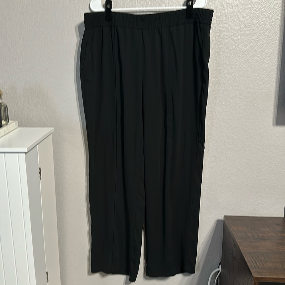 A New Day Black Wide Leg Pants - Size 1X